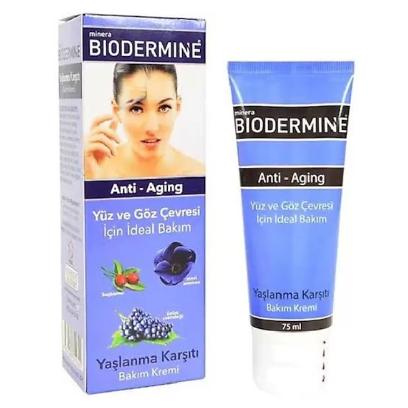 BIODERMINE YAŞLANMA KARŞITI ANTIAGING YÜZ VE GÖZ KIRIŞIK BAKIM KREMİ 75 ML.