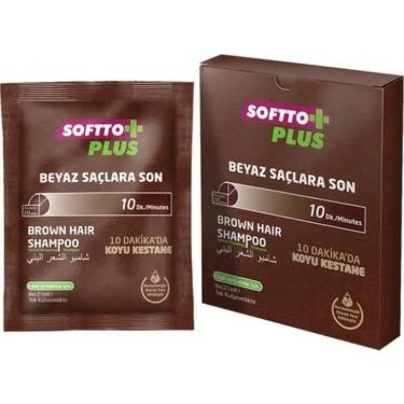 SOFTTO PLUS KAHVERENGİ SAÇ ŞAMPUANI TEKLİ